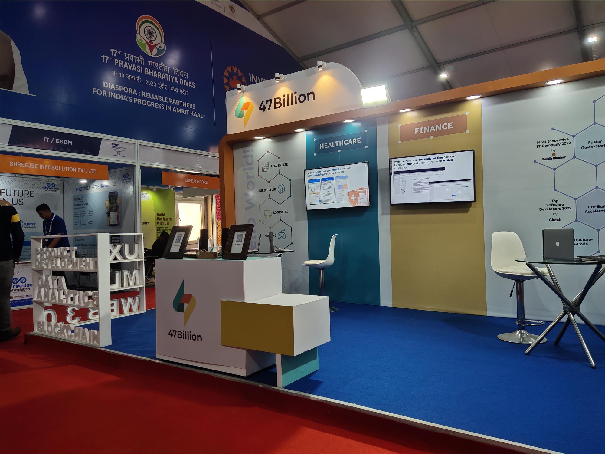 47Billion Showcases its Technology Capabilities at the Global Investors Summit & Pravasi Bhartiya Divas Convention 2023