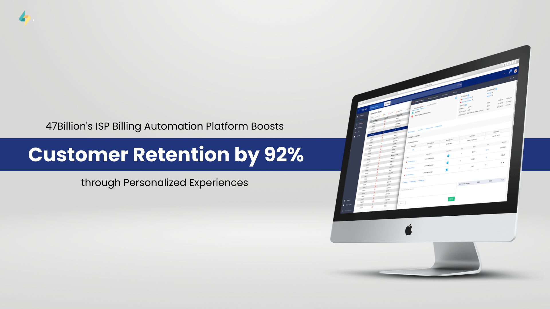 47Billion’s ISP Billing Automation Platform Boosts WISPs’ Customer Retention by 92% through Personalized Experiences